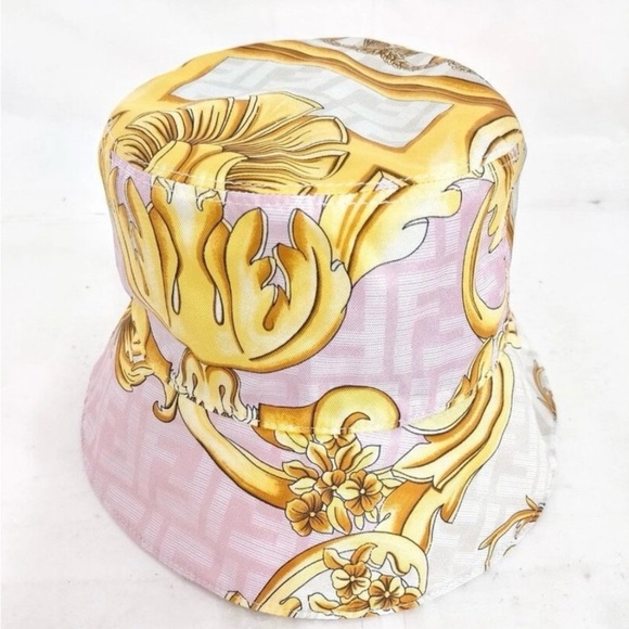 Fendi X Versace Silk Fendace FF Baroque Bucket Hat - Picture 3 of 3